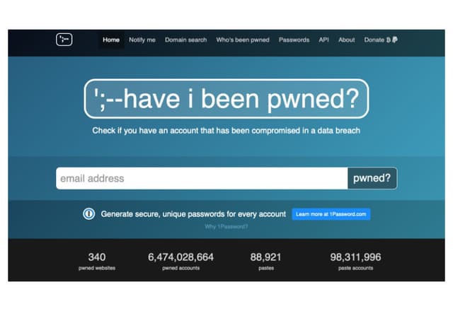 Have I Been Pwned